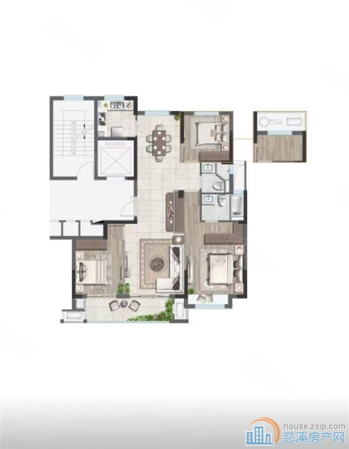 逸湾小筑120平洋房2楼边套65万