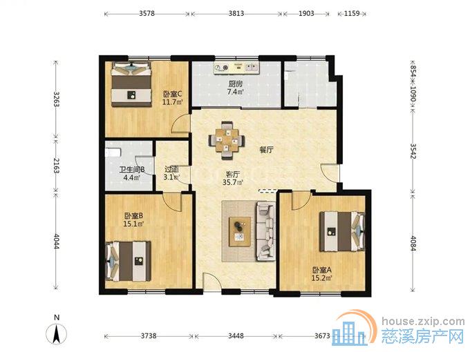 舜韵华庭123平79万带露台