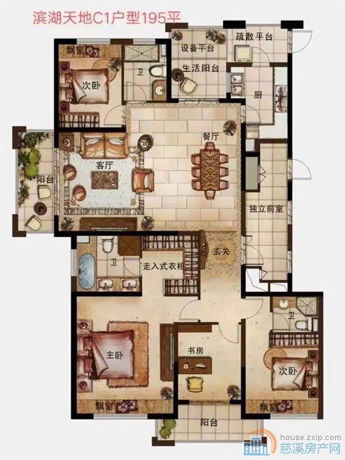 天悦湾花苑195平288万豪华装修