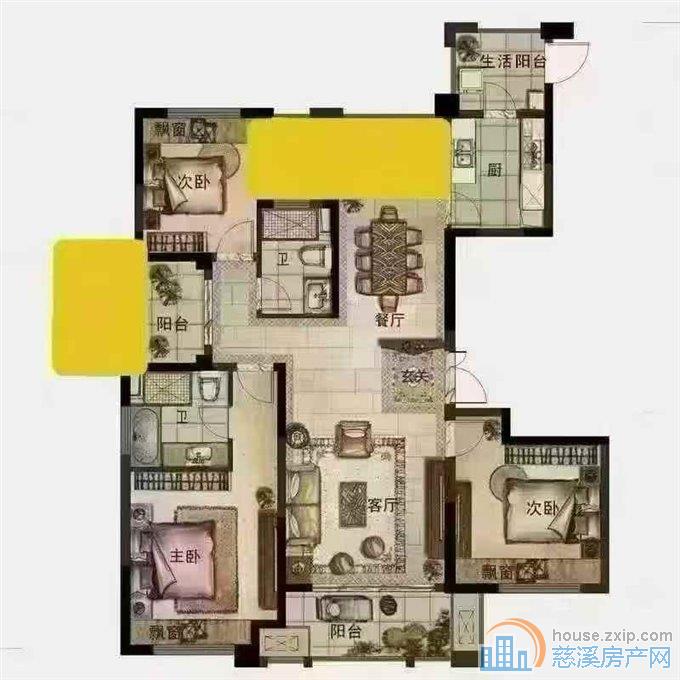 保利君悦湾139平黄金楼层129万