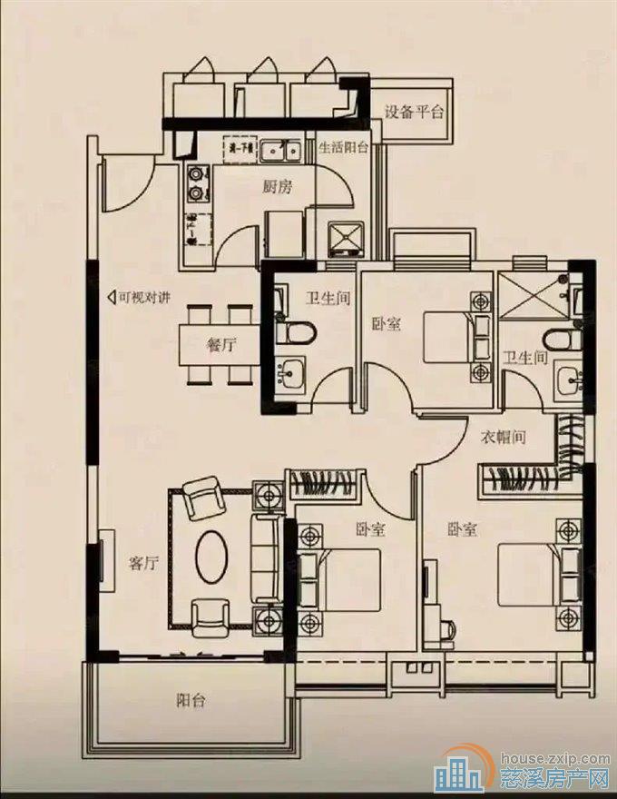恒大河悦府126平120万精装修
