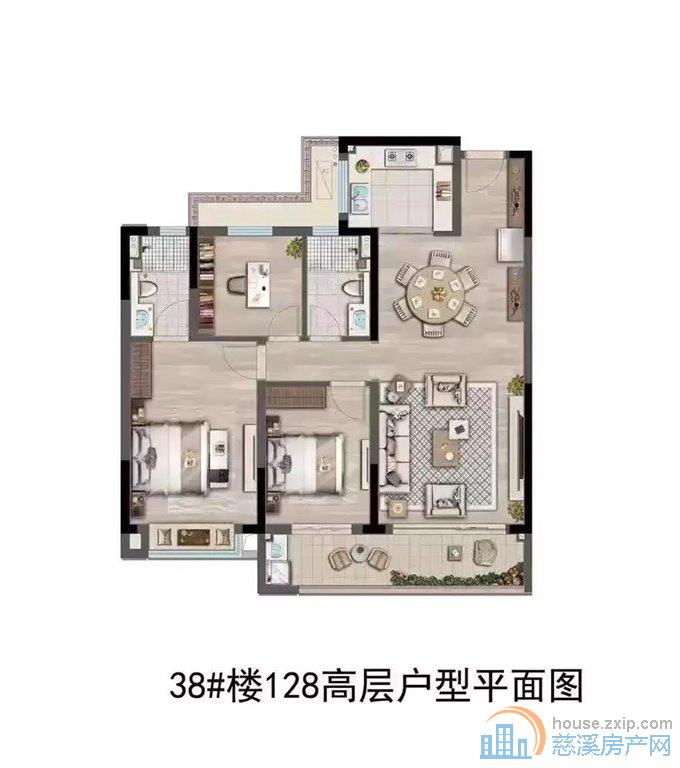 卓越湖樾云著129平168万