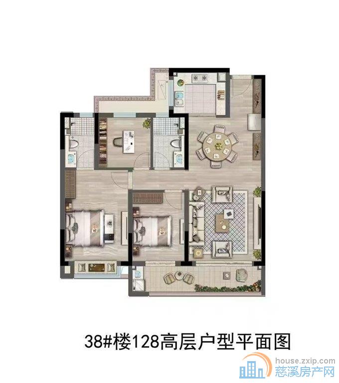 湖樾云著朝南楼层佳129平183.8万