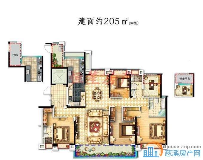 天誉华府205平百万豪华装修带车位带地暖