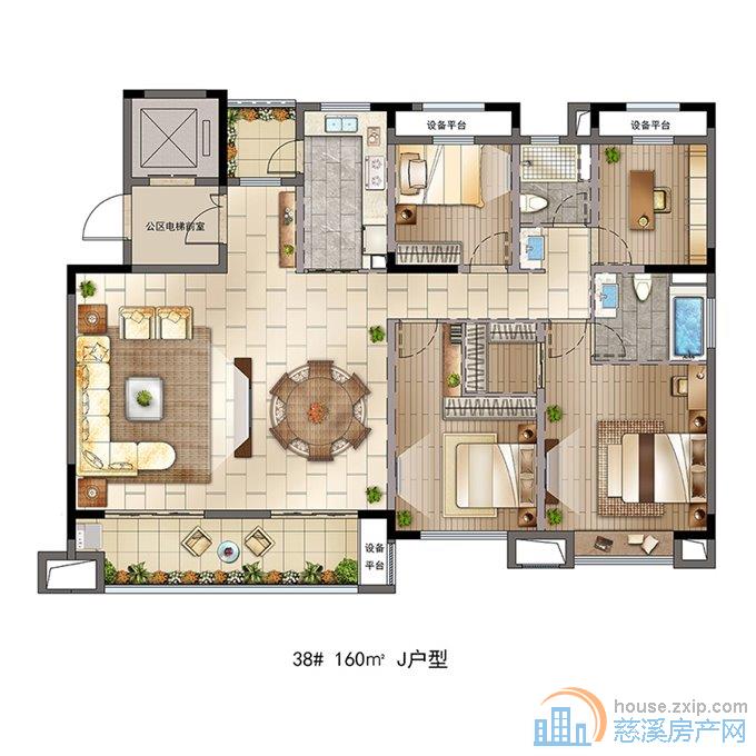 吾悦首府洋房162平+2车位四间朝南直接