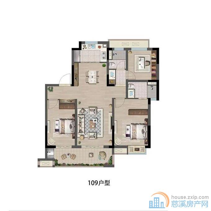 新力帝泊湾 洋房 110平 99.8万